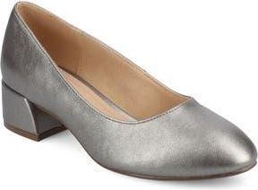 Journee Collection Saarii Block Heel Pump in Pewter at Nordstrom Rack, Size 8.5