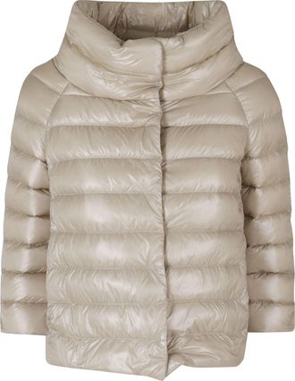 Herno Chantilly Sofia Crater Neck Jewel Sleeves Polyamide Down Jacket