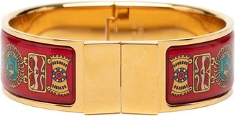 Herm&egrave;s Pre-owned Hermes Wide Enamel Emaille Loquet Bracelet GM Ladies J56DQJ1TB7UY2HH6