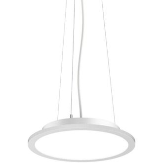 Ideal Lux Fly Plaf&oacute;n Led Integrado Colgante 35cm Blanco, 4000k, Ip40 - Ideal Lux