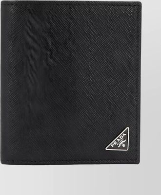 Prada leather bifold wallet