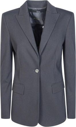 Pinko Blazer - Dames - Blazers - Grijs - S - Nylon - Jassen