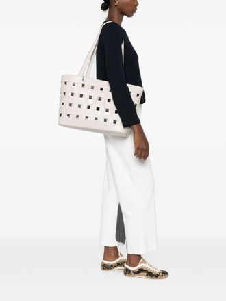 Emporio Armani Woven Tote Bag - Beige