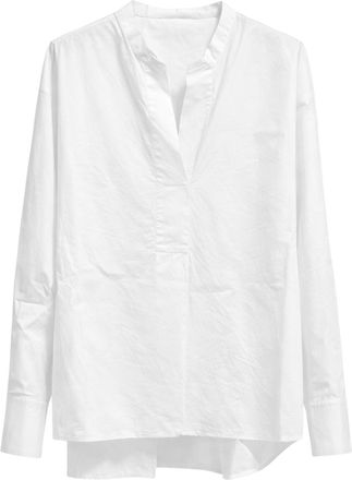 Pomandere Womens White Cotton Shirt