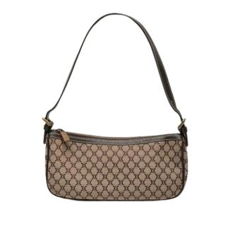 Celine Pre-owned Shoulder Bags, female, Beige, Size: ONE SIZE Pre-owned Canvas Shoulder Bag
