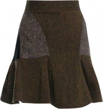 Stella McCartney Patti Tweed Flounce Mini Skirt Size S
