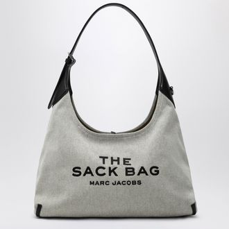 Marc Jacobs Sack Bag bucket bag in canvas and leather ivory/black