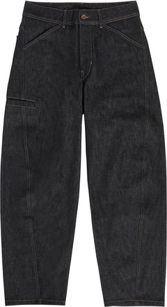 Christophe Lemaire Twisted Workwear Barrel-leg Denim Jeans - Dark Grey - 52 (IT52 / XL)