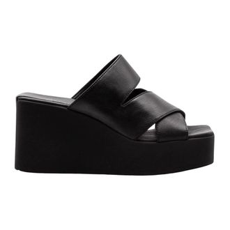 Vic Mati&eacute; Wedges, female, Black, Size: 7 US Platform Crossover Sandals