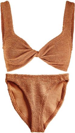 Hunza G Juno Crinkle Bikini - Brown - One Size