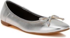Rag & Co. Ipara Ballet Flat in Silver at Nordstrom Rack, Size 10