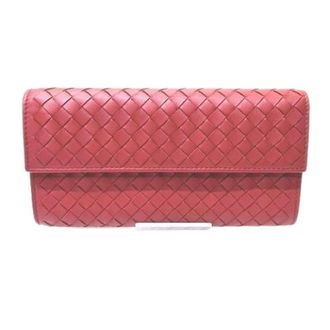 Bottega Veneta Pre-owned Wallets, female, Red, Size: ONE SIZE Pre-owned Leather Long Wallet 150509