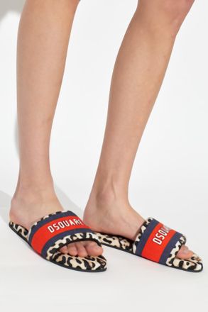 Dsquared2 Flip-flops With Logo, Womens, Multicolour