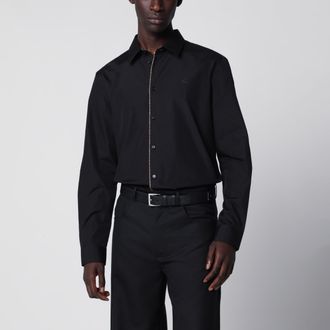 Burberry Camicia classica in popeline di cotone nera