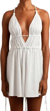 Caravana Astu Mini Dress In Natural