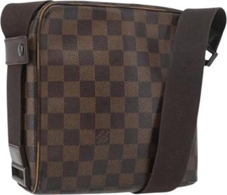 Louis Vuitton Pre-owned Cross Body Bags, female, Brown, Size: ONE SIZE Pre-owned Vintage Canvas Cross Body Bag
