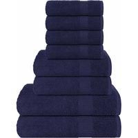 OEM Juego De 8 Servilletas Frogn Azul Marino De 360 G/m&sup2; - Crezuo