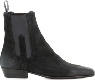 Pantanetti 30mm suede Chelsea boots - women - Rubber/Calf Leather/Calf Suede/Fabric/Fabric/Calf Leather - 38.5 - Black