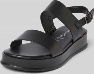 Tamaris Tamaris Sandalen aus Leder mit Dornschließe in Black, Größe 36