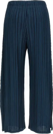 Pleats Please Issey Miyake Trousers - Navy