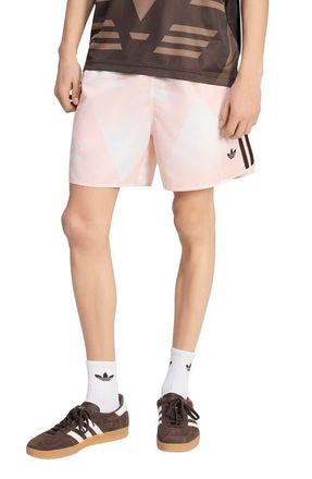 adidas Bruised Banana Allover Print Shorts in Sandy Pink// at Nordstrom, Size Xx-Large