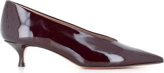 Le Monde Beryl D&eacute;collette - Dames - Pumps - Paars - 39 1/2 EU - Leer - Schoenen