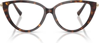 Tiffany & Co. Cat-Eye Sunglasses With Tortoiseshell Frame And Gold Accents