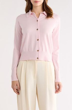 Max Mara Wool Blend Cardigan in Pink at Nordstrom, Size X-Large