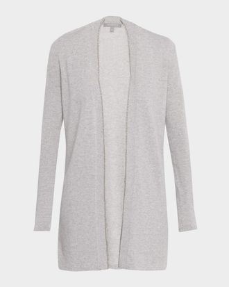 Neiman Marcus Cashmere Duster Cardigan with Chain Detail