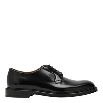 Doucal's Allacciata Derby - Heren - Nette schoenen - Zwart - 44 1/2 EU - Leer - Schoenen