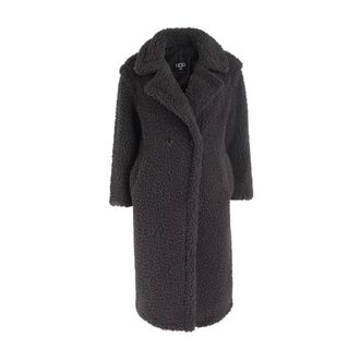 UGG Abrigo de peluche de Gerteude Black, Mujer, Talla: M