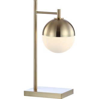 Jonathan Y Designs Marcel Iron/Glass Art Deco Mid-Century Globe LED Table Lamp in Brass Gold at Nordstrom