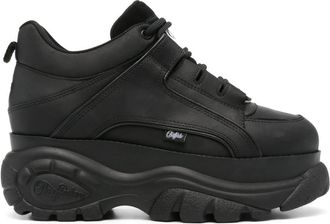 Buffalo Classic Low sneakers - men - Leather/Rubber/Polyester - 46 - Black