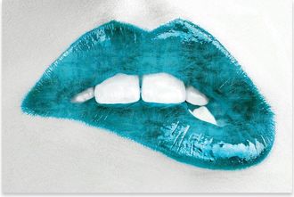 iCanvas Icanvas Luscious Teal Print On Acrylic Glass By Sarah Mcguire