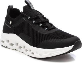 Xti Mens Waffle Sole Casual Athletic Sneakers In Black