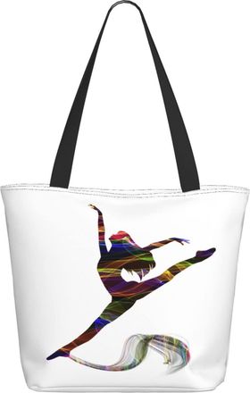 AOOEDM Dancers With Lively Colored Ladies Shopping Bag 13x11x7in.The Perfect ValentineS Day Gift.It Is The Best ValentineS Day Gift For Mom, Daughter, Wife,E