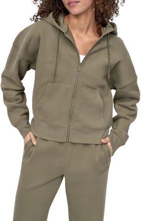 DKNY Logo Full Zip Hoodie in Utility Green at Nordstrom Rack, Size X-Large