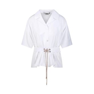 Max Mara Shirts, female, White, Size: 2XS Carisma Belted Shirt