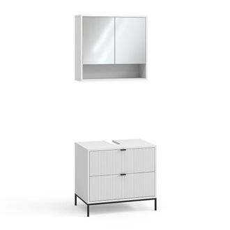 Vicco Conjunto De Muebles De Ba&ntilde;o Eliza, Blanco, 2 Partes, Vicco