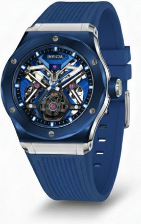 Invicta Celestial 69543 Herenhorloge - Mechanisch Uurwerk - K9 Glas met Zilveren Wijzerplaat - 45 mm