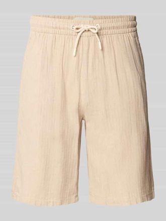 Blend Shorts aus Leinen-Mix mit Eingrifftaschen Modell MARCO in Sand, Gr&ouml;&szlig;e 3XL