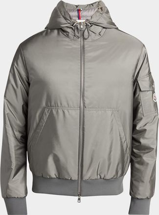 Moncler Mens Poiliot Hooded Nylon Down Jacket