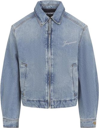 Jacquemus La Veste De-N&icirc;mes Canevas Jacket - Heren - Spijkerjassen - Blauw - L - Katoen - Jassen