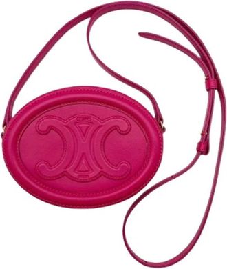 Celine Pre-owned Vintage Schoudertas - Dames - Vintage Schoudertas - Roze - ONE Size - Leer - Vintage