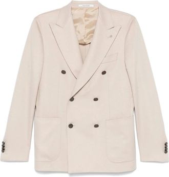 Tagliatore Jassen, Heren, Beige, 3Xl, Jas