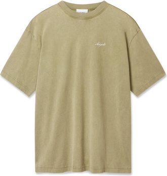 Axel Arigato Honor Washed T-Shirt - Heren - T-shirts - Groen - S - Katoen - Tops