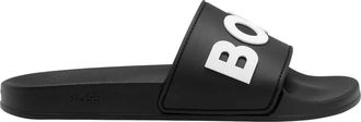 HUGO BOSS Dames/Dames Kirk Logo Sliders (Zwart)