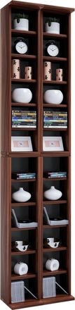 ebuy24 Ebuy24 - Soporte De Dvd De Cd De Madera Vcm Estante De Cd Con Espacio Para 408 Cd O 144 Dvds O 80 Videos Dimensiones: Al. 183 X An. 42 X T. 20 Cm Esta