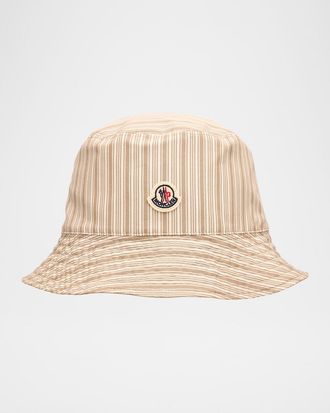 Moncler Men & apos;s Stripe Bucket Hat
