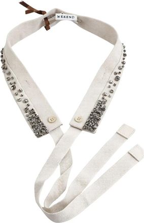 Max Mara Palmi Afneembare Kraag - Dames - Accessoires - Beige - ONE Size - Wol - Accessoires